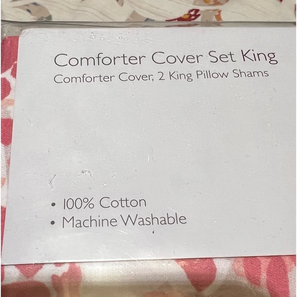 NWT sky king size comforter cover 2 king pillow shams 100% cotton - Picture 4 of 7